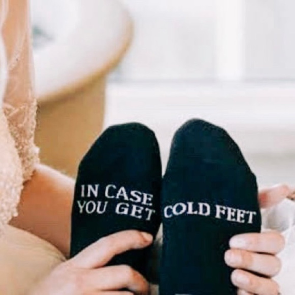 Grooms In Case You Get Cold Feet Socks